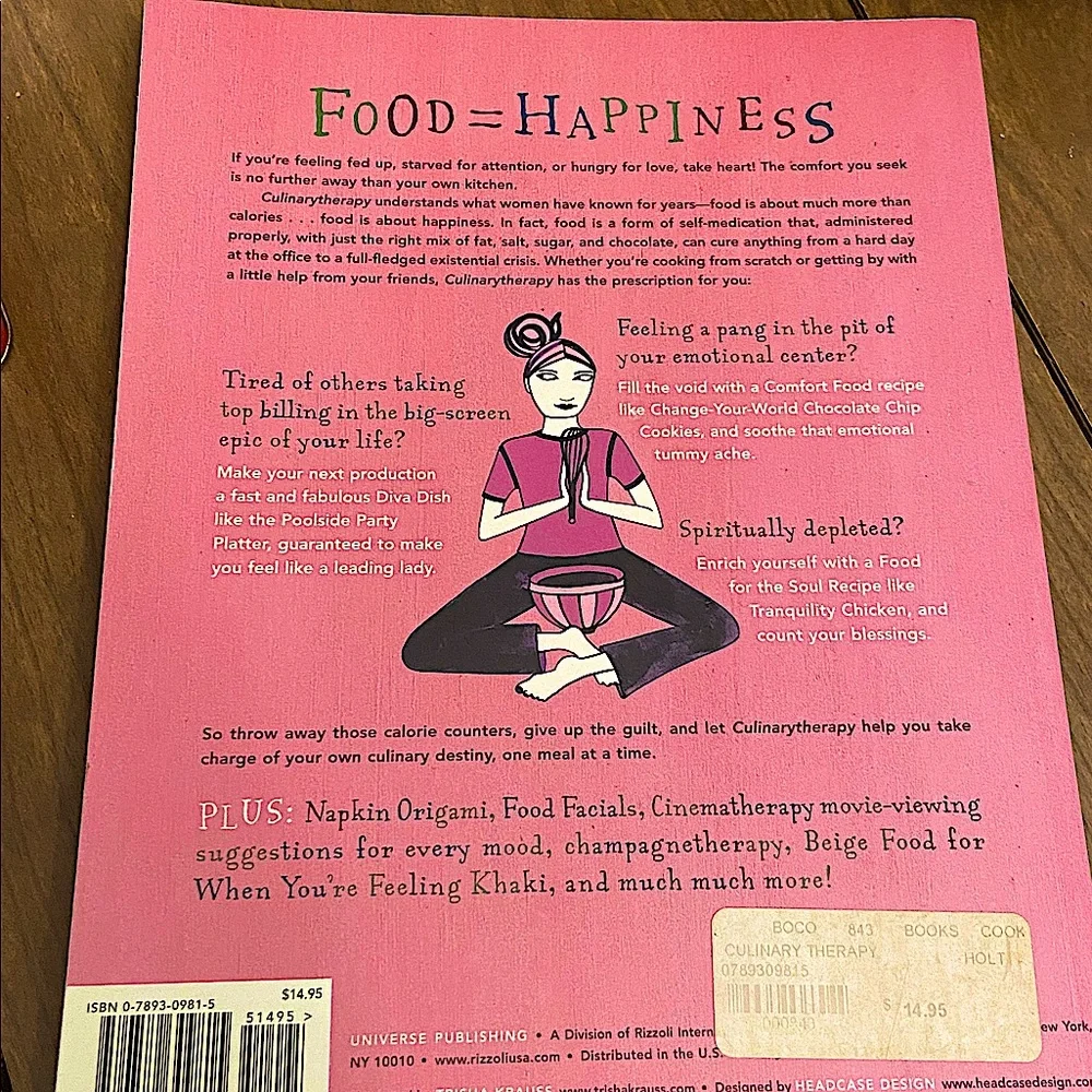 Culinarytherapy The Girl’s Guide to Food For Every Mood Book.